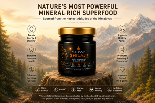 SHIVA 🔱 Shilajit, 100% Pure Himalayan Shilajit 85+ Trace Minerals 75%+ Fulvic Acide